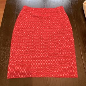 Pink Patterned Women's Skirt